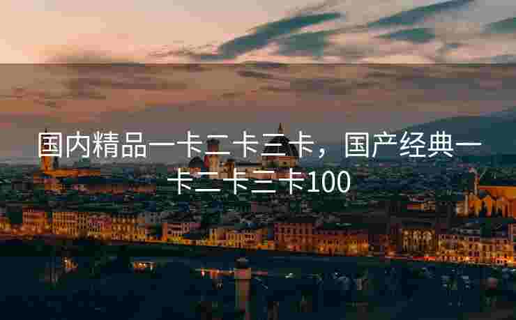 国内精品一卡二卡三卡，国产经典一卡二卡三卡100