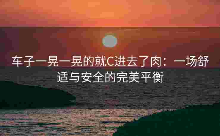 车子一晃一晃的就C进去了肉：一场舒适与安全的完美平衡