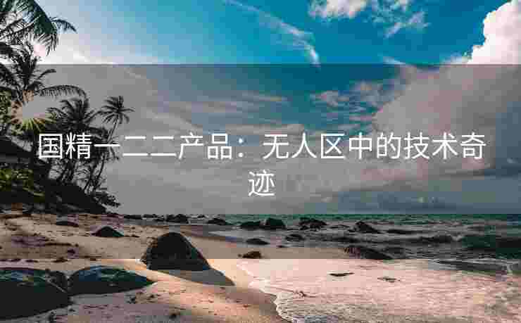 国精一二二产品：无人区中的技术奇迹