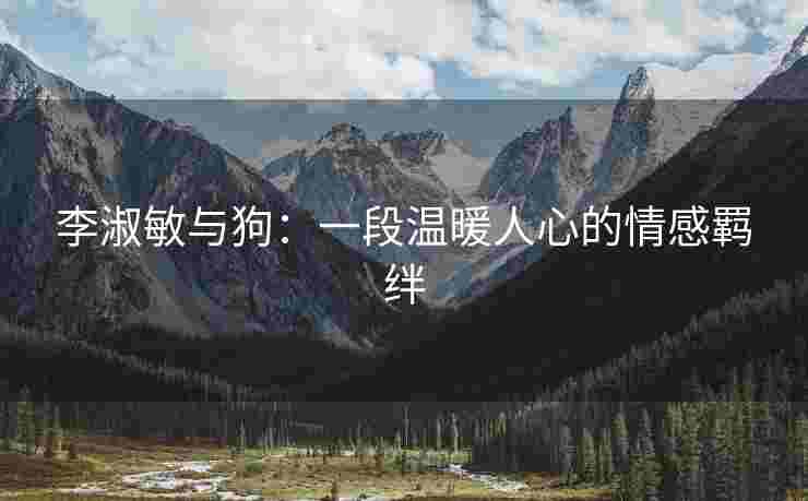 李淑敏与狗：一段温暖人心的情感羁绊
