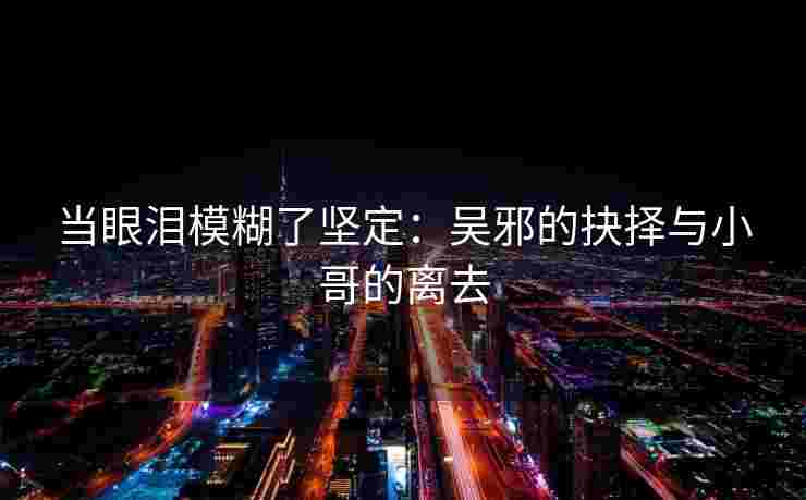 当眼泪模糊了坚定：吴邪的抉择与小哥的离去